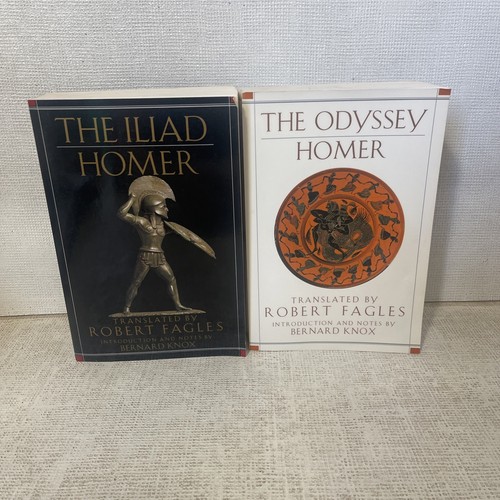 The Iliad & The Odyssey Homer Robert Fagles Bernard Knox Books Bundle - Picture 1 of 3