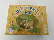 HengGL Frog Bath Bubble Machine Musical Toddler Toy NEW Sealed Sunfaded Box