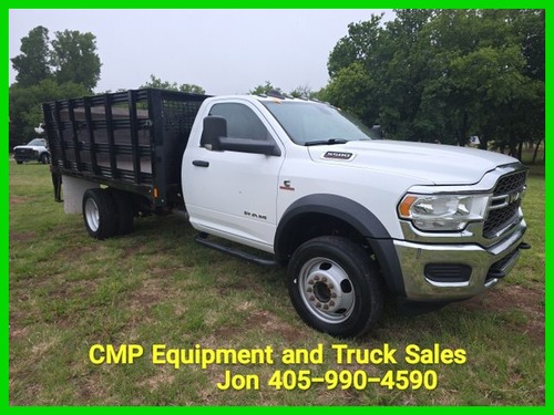 2019 Dodge Ram 5500 12ft Stake Bed Body Flatbed Liftgate Truck 6.7L Diesel