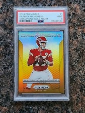 🔥 2024 Prizm Deca Patrick Mahomes Champions Gold PSA 9 POP1 No Other Higher 🔥