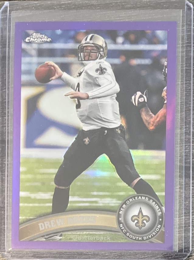 2011 Topps Chrome - Drew Brees #130 Purple Refractor /499