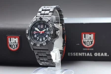 [Exc+5 w/BOX] LUMINOX NAVY SEALS 3500-1GBq Black Qz 200M Men's From JAPAN A225