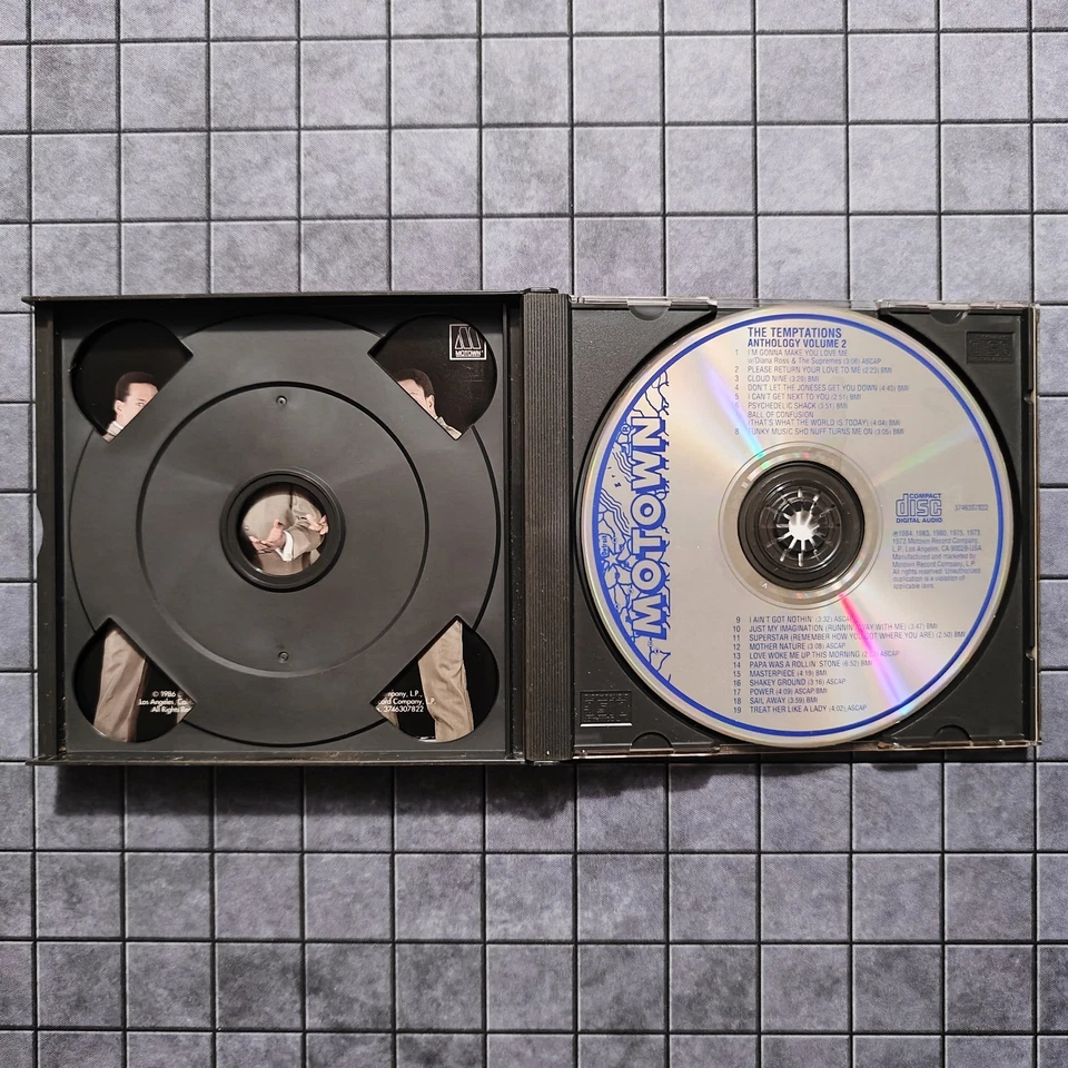 The Temptations - Anthology Vol. 1 & 2 - (2-Disc Box Set, CD, 1986) - EXCELLENT Foto 3 de 4