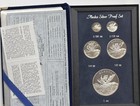 1998 The State Of Alaska MOOSE * .999 Silver Proof * 5 Piece Medal Set in Box — photo 2