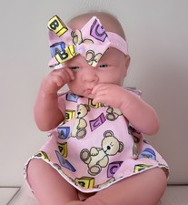 New 15-17” Dolls clothes Dress Headband Little Annabell Baby Born Tiny Treasures