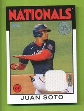 2021 Topps 1986 Relic Card - Juan Soto (86R-JS)  Washington Nationals