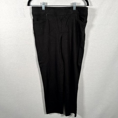 89th + Madison Dress Pants Womens Medium Black Rayon Stretch Career Business