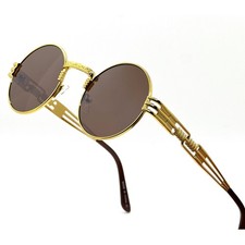 Retro Vintage Round Sunglasses for Men and Women with Scratch-Resistant Coating
