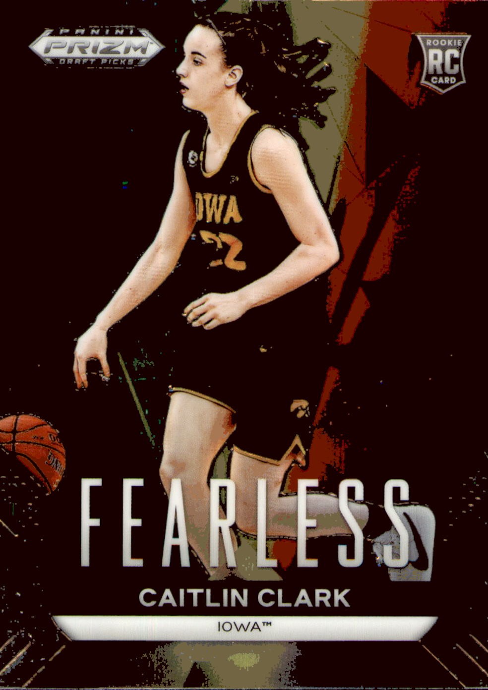 2024 Panini Prizm Draft Picks #24 Caitlin Clark Fearless