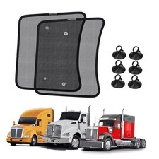 2PCS Side Window Sun Shade for Semi Kenworth T680/T880/W990 All Years Mesh 