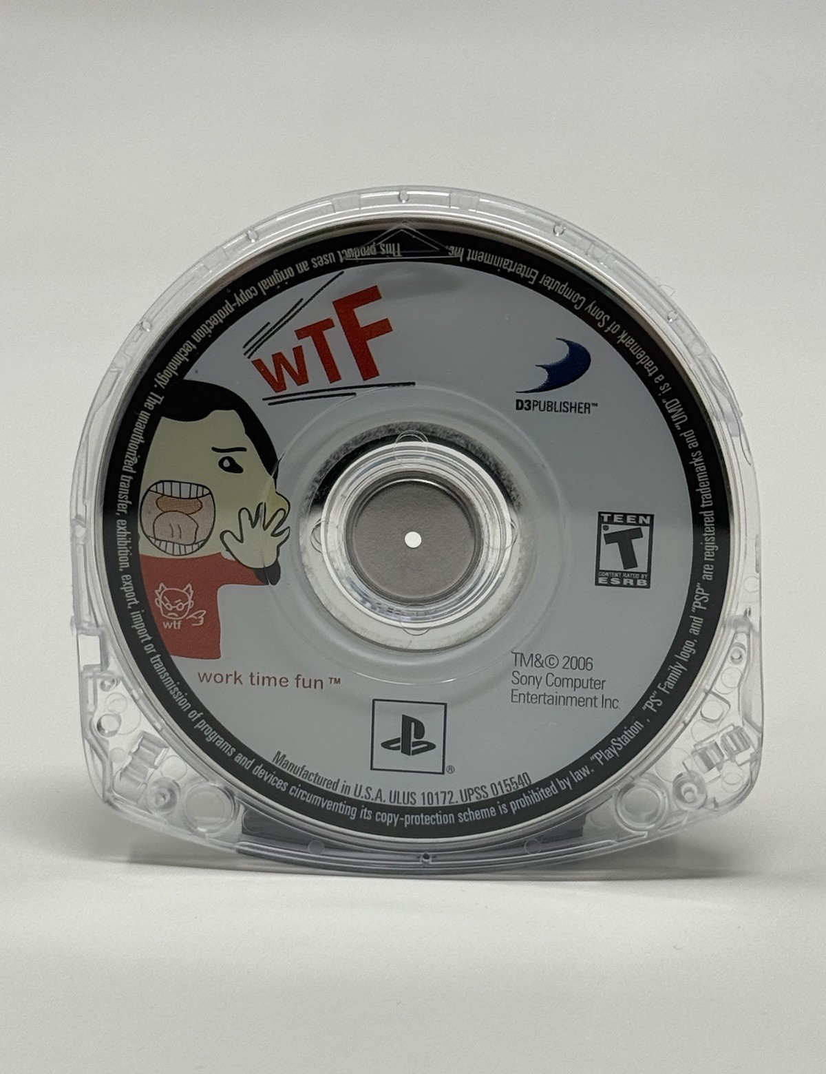 WTF Work Time Fun PlayStation Portable PSP Authentic Game UMD Only Tested