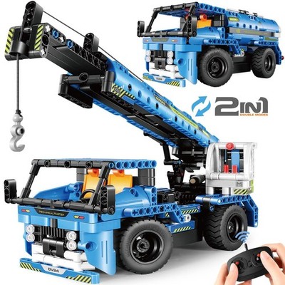 DOLIVE STEM RC Truck Building Toys, 2-in-1 Technic Vehicle Building Kits for ...