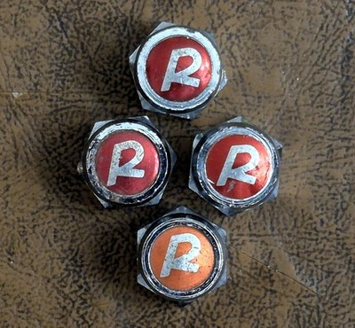4pc Vintage Raleigh R-Nuts English 3-Speed Bicycle ORIGINAL Parts Chrome Steel