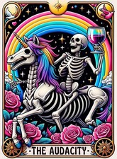 Tarot Skull Diamond Art Kit For Adults 5D DIY Full Drill Wall Decoration