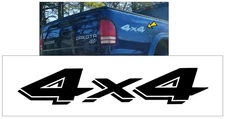 Aftermarket 2004-07 Dodge Dakota 4x4 Side Bed Decal - 3" x 16"