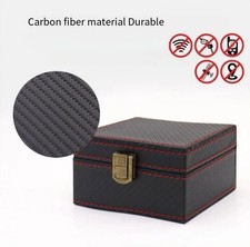 Anti-Theft Faraday Box with Bag RFID Key Fob Protector Signal Blocking Cage Case