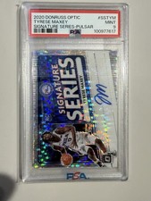 2020 Optic  Tyrese Maxey Signature Series Pulsar Rookie RC Auto # 06/17 PSA 9