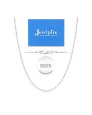 925 Sterling Silver Chain Necklace for Women, 1.3mm Cable Chain Necklace Silver