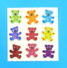 Prismatic Teddy Bears Sandylion Sticker Mod Sheet 2"x 2"