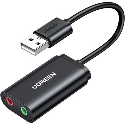 USB Soundkarte Adapter extern für PC PlayStation 4 5 Kopfhörer Lautsprecher S...