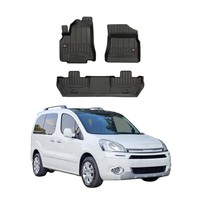 Omac Gummi FußMatten FüR Citroen Berlingo 2008-2018 Premium Gummi Schwarz 3Tlg