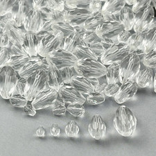 340Pcs Teardrop Crystal Glass Beads 3X5Mm 4X6Mm 6X8Mm 8X12Mm 10X15Mm Vertical Ho