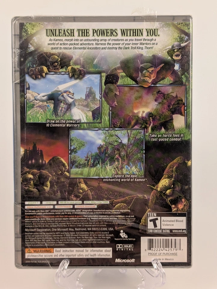 Kameo: Elements of Power (Microsoft Xbox 360, 2005)➡️BRAND NEW SEALED🔥🔥 - Image 2 of 4