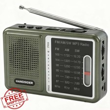 Portable FM AM SW Radio MP3 Player Type C Rechargeable Pocket Shortwave Tool