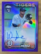 2024 Topps Chrome Baseball Update - Wenceel Perez - Purple Auto /250 RA-WP