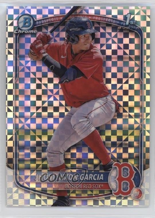 2025 Bowman Chrome Prospects X-Fractor Jhostynxon Garcia #BCP-43 3v0