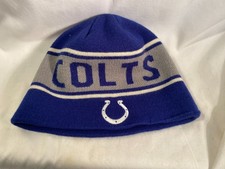 Blue child Indianapolis Colts NFL Hat Beanie Youth One Size Blue Stocking Cap