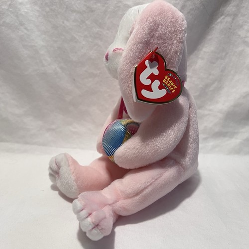 TY Beanie Baby EGGERTON the Pink Easter Bunny Stuffed Animal Plush Toy - Picture 2 of 4