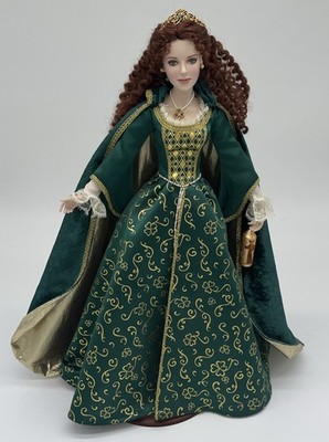 Franklin Mint Porcelain Doll Shauna Irish Princess Of Blarney Castle 18  Doll