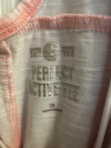 SO Girls Perfect Active Tee Size 7/8 Dance Pink Heart - Picture 3 of 6