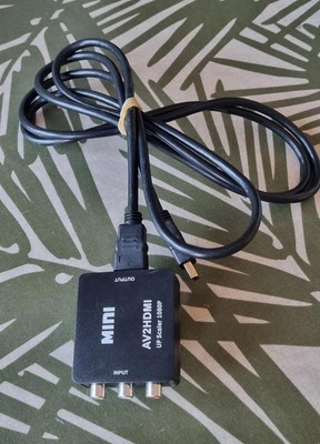 1 HDMI AV TV Kabel Konverter Nintendo Wii Xbox PlayStation Adapter Komponentenbox
