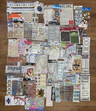 Scrapbooking Sticker Lot of 64 Diecuts Crafting Sports Travel Beach Baby