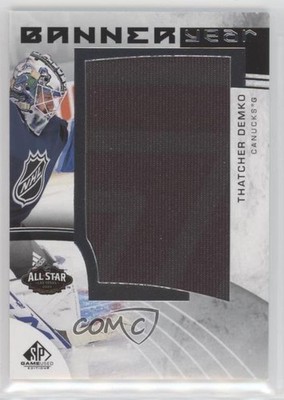 2022 Upper Deck SP Game Used NHL All-Star Banner Year Relics Thatcher Demko 0z4x