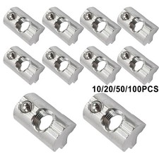 10/20/50/100pcs Nutenstein Mit Edelstahl-Federkugel Solar M8-Gewinde A13x22mm