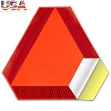 14x16safety Triangle Reflective Sticker Slow Moving Vehicle Orange Tape Sign 14x16safety Triangle Reflective Sticker Slow Moving Vehicle Orange Tape Sign