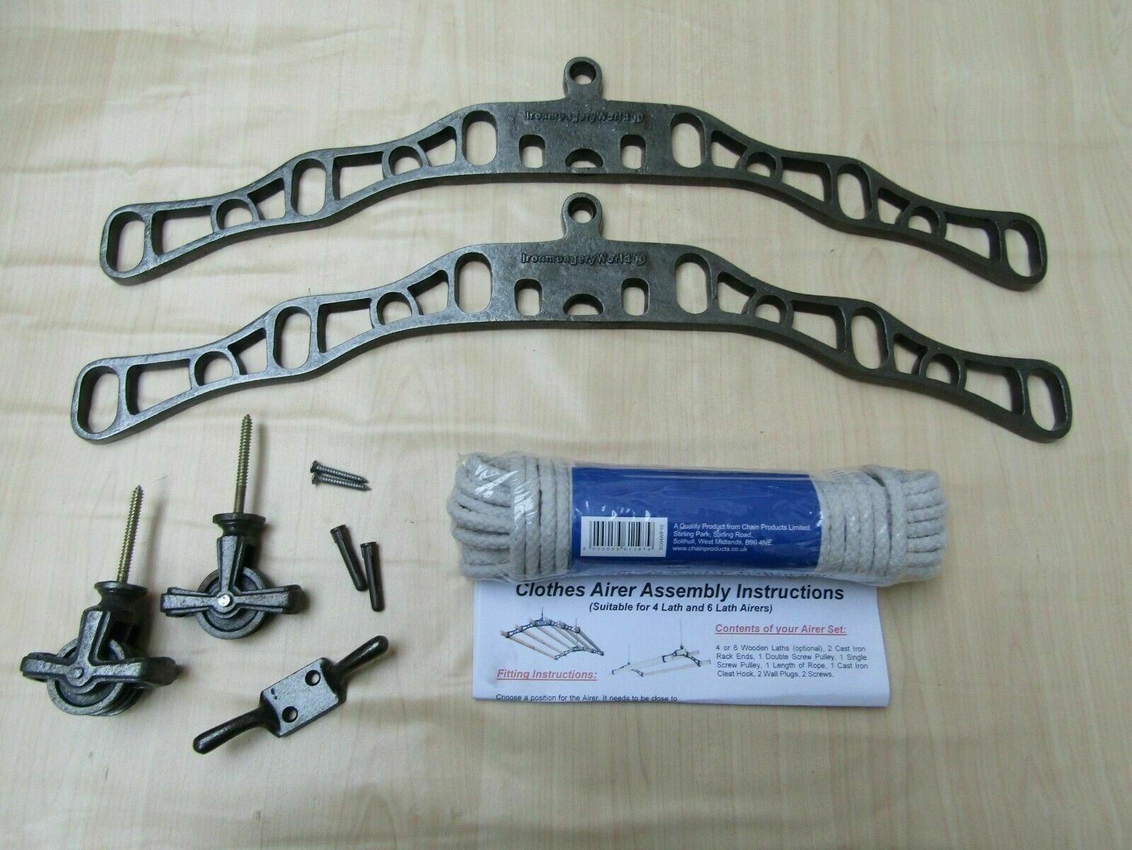 6 LATH VICTORIAN Vintage Cottage kitchen ceiling mounted Creel Clothes horse air