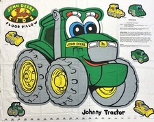 John Deere Kids Fabric Panel JOHNNY TRACTOR 34" x 44" Plus Matching Fabric 