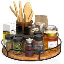 Lazy Susan Turntable Organizer for Cabinet Pantry Kitchen Countertop Refriger...