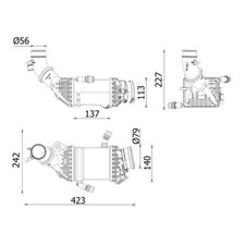 Ladeluftkühler MAHLE CI 658 000P für BMW X5