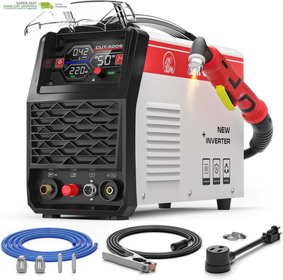 Non-Touch Pilot Arc&High-Frequency Plasma Cutting Machine，3/4 Inch Clean Cut，4.0