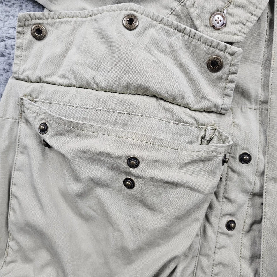 Chaqueta De Colección Willis & Geiger Para Hombres XL Bronceada Campo Safari Años 90 Militar Bush Popelín Foto 3 de 4