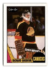 1987-88 Richard Brodeur O-Pee-Chee - Vancouver Canucks