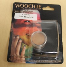 Dark Flesh Cream Costume Make Up 1/8 oz Carded