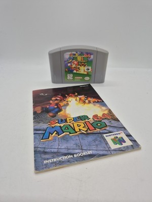 Super Mario 64 authentic (Nintendo 64, 1996) Game and manual