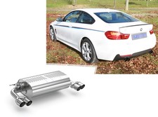 Eisenmann Duplex Sportauspuff BMW 4er F32 F33 F36 430i je 2x76mm scharf
