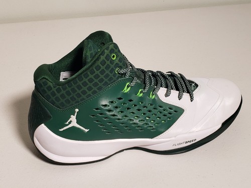 Air Jordan Rising High Basketball Shoes White Green 768931-323 Mens Sz 11.5 2015 - Picture 5 of 19